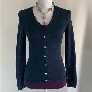 Max Studio Knit Sweater in Deep Sea Green. Sz. M.